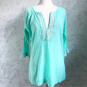 Athleta Mariana Tunic Mint Green Swim Cover Up M